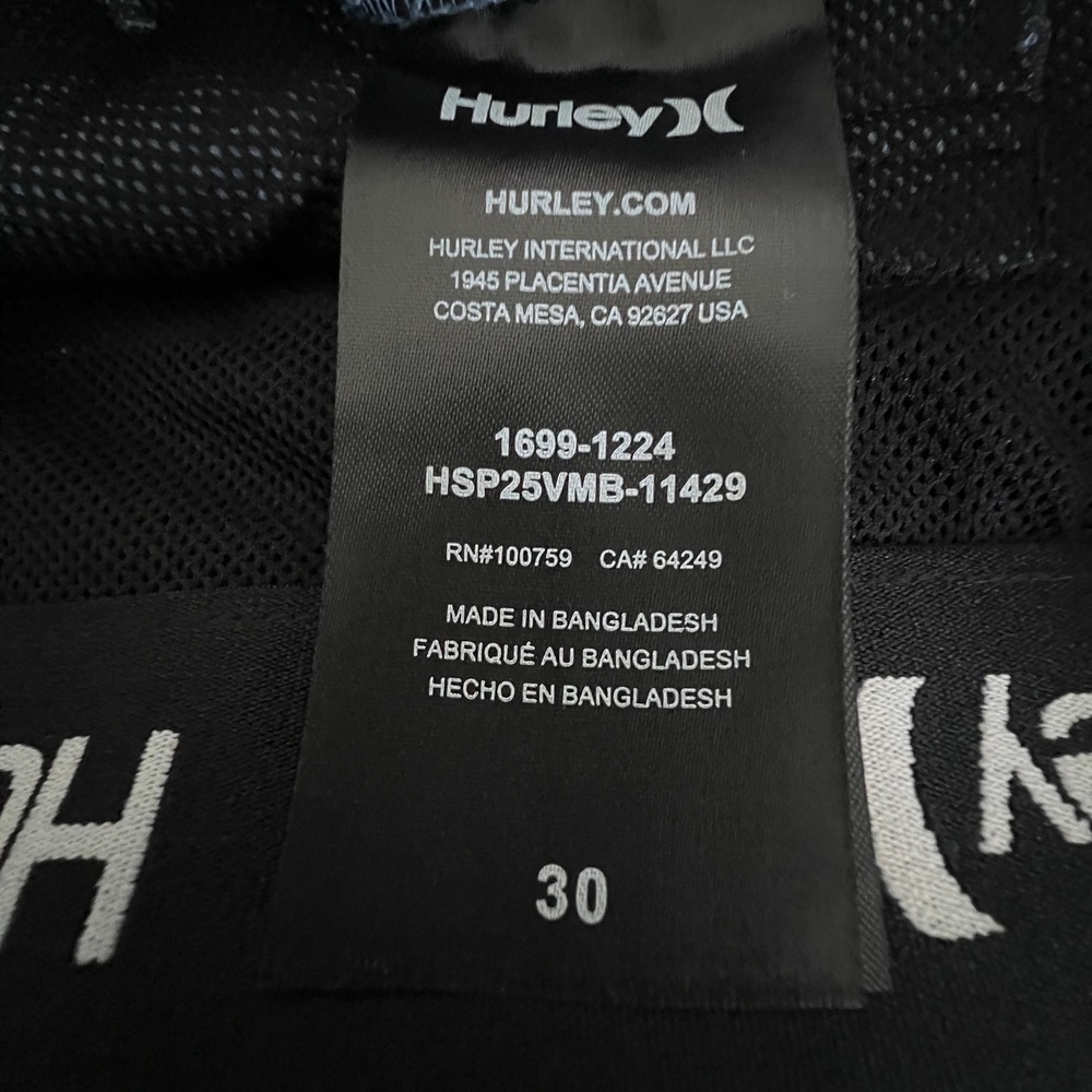 Hurley All Terrain Hybrid Walk Shorts Mens 30 Blue Gorpcore Performance HSP24VMB - Picture 6 of 11